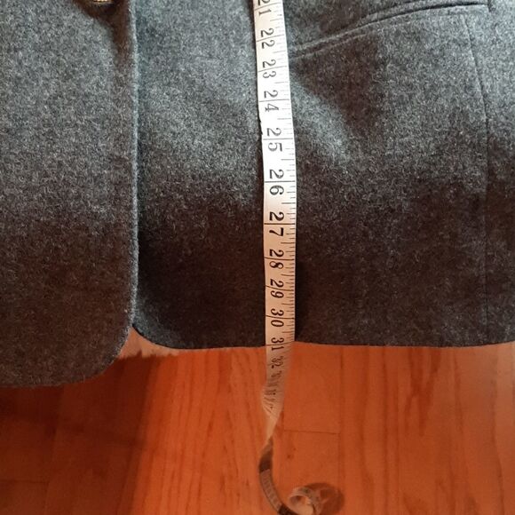 Requirements Woman's Vintage  Gray‎  Wool Blazer Jacket M - Picture 8 of 10